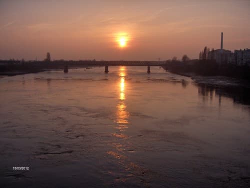 La Loire depuis le pont de Pirmil