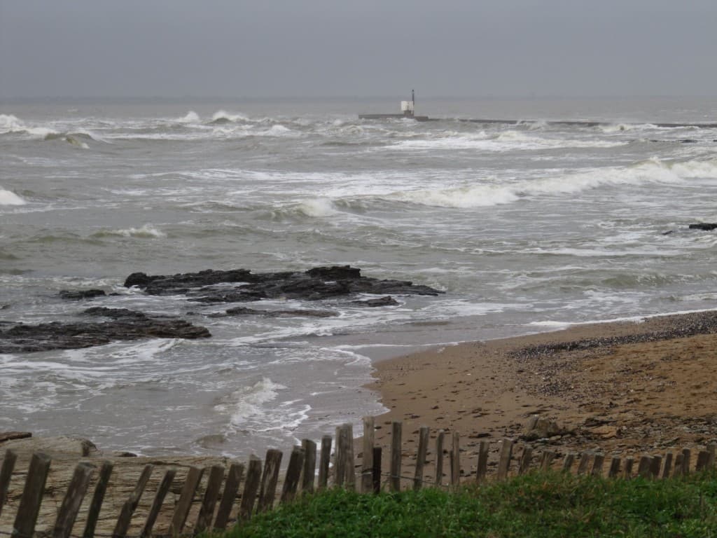 tempête sur la pointe Saint Gildas