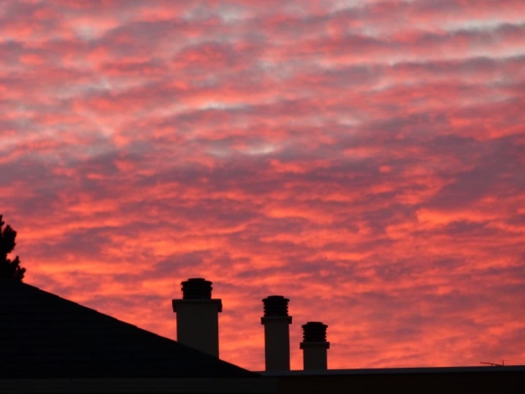 Ciel de feu d'automne