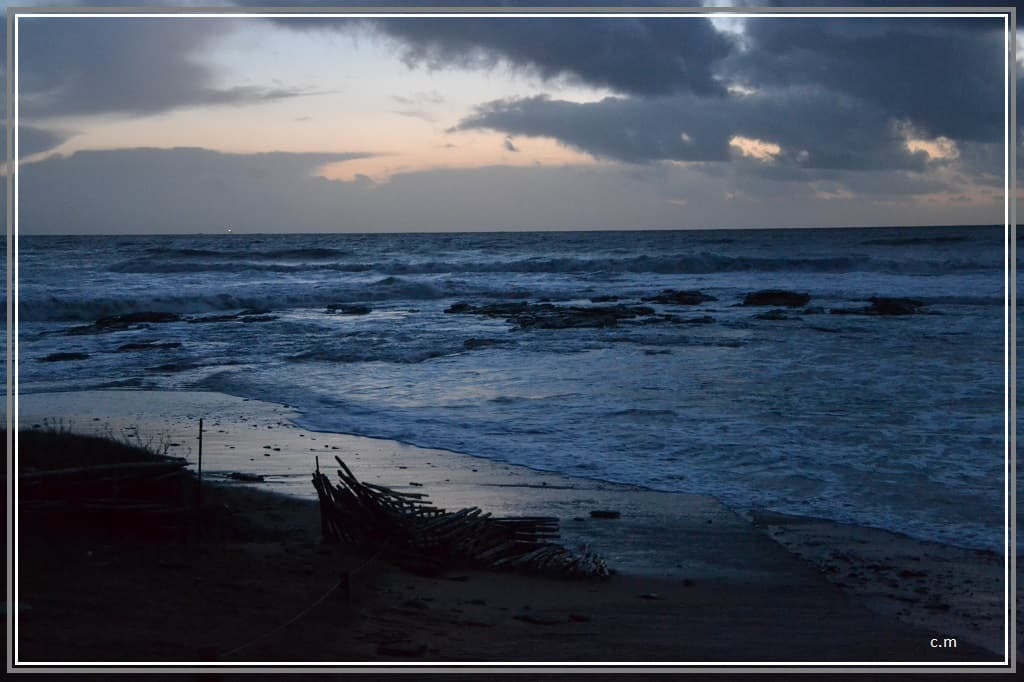 la pointe St Gildas au crépuscule