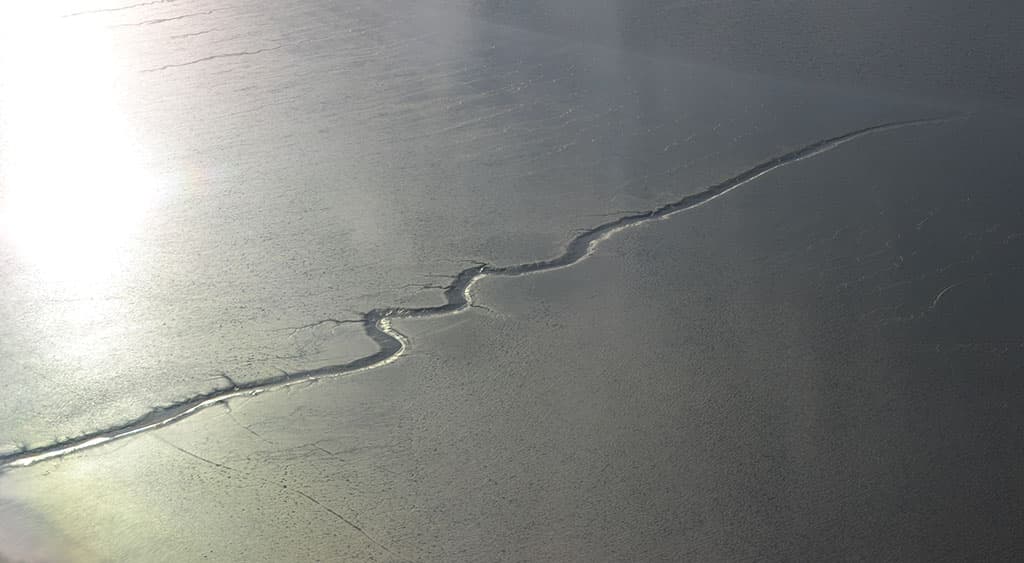 le soir ,bord de Loire à marée basse