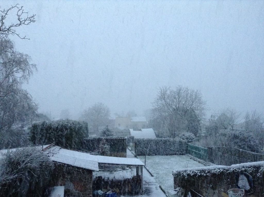 Forte averse de neige ( 1cm )