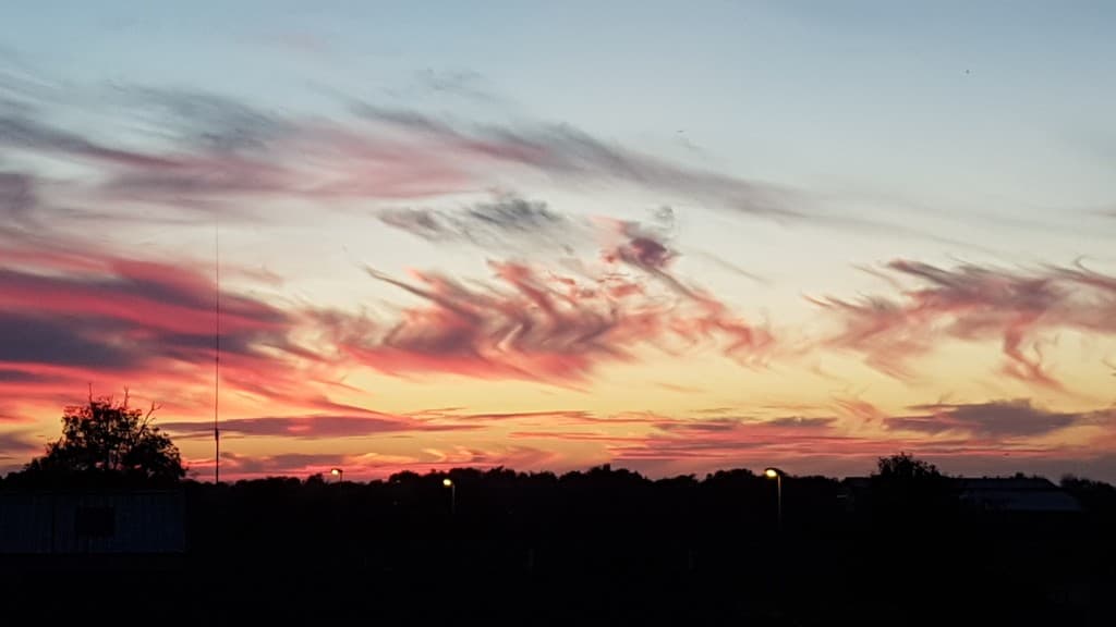 Coucher de soileil automnal