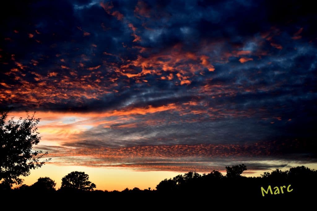 le coucher du 16/09 au soir