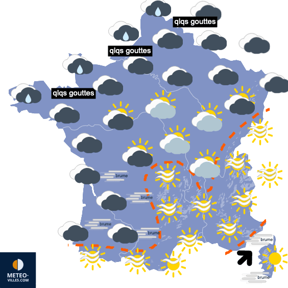 Week-end plus ou moins agité au Nord, calme au Sud