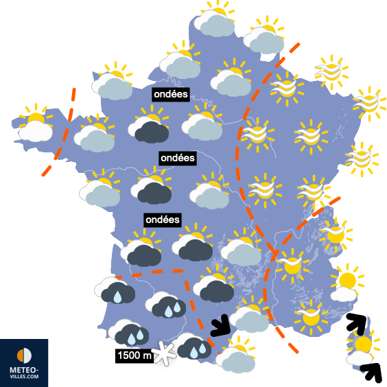 De plus en plus de pluie au Sud