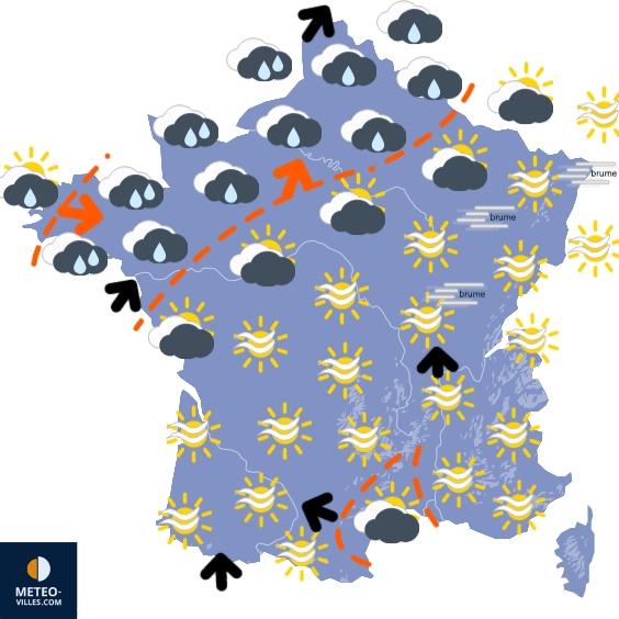 Anticyclone scandinave et froid sec en vue