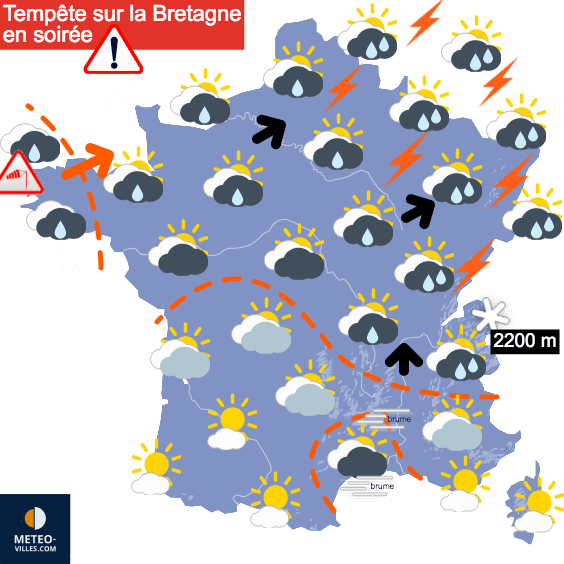 Tempête Mathis, giboulées, gelées