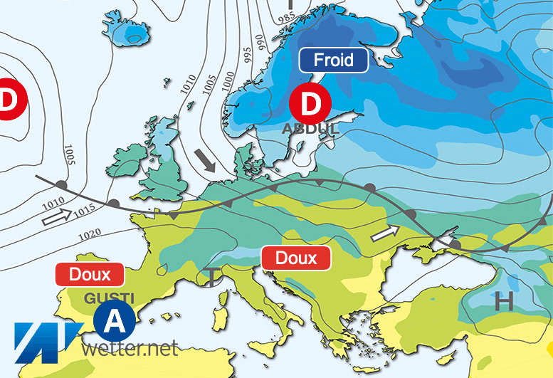 Carte de prévisions d'europe du Mardi 26 décembre 2023