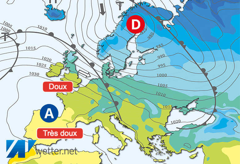 Carte de prévisions d'europe du Dimanche 4 février 2024