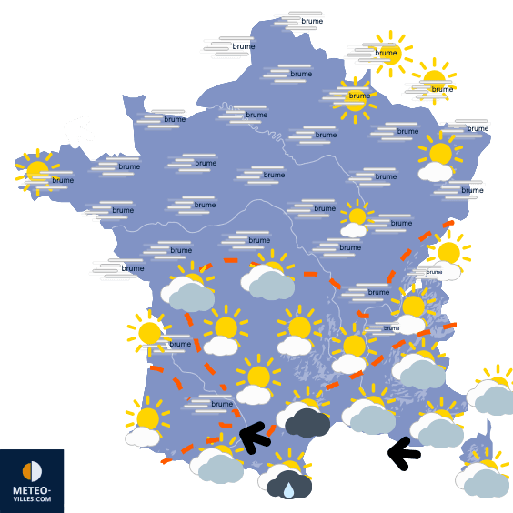 Cette grisaille qui n'en finit pas sur la moitié Nord !!