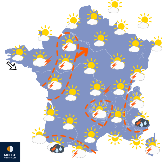 Après les 40 °C, orages violents puis une semaine agréable