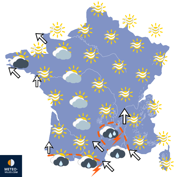 Puissante remontée chaude et un épisode cévenol