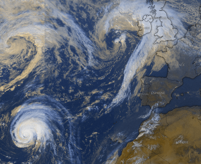 Image d'illustration pour Lorenzo, le cyclone des Açores à l'approche de l'Europe