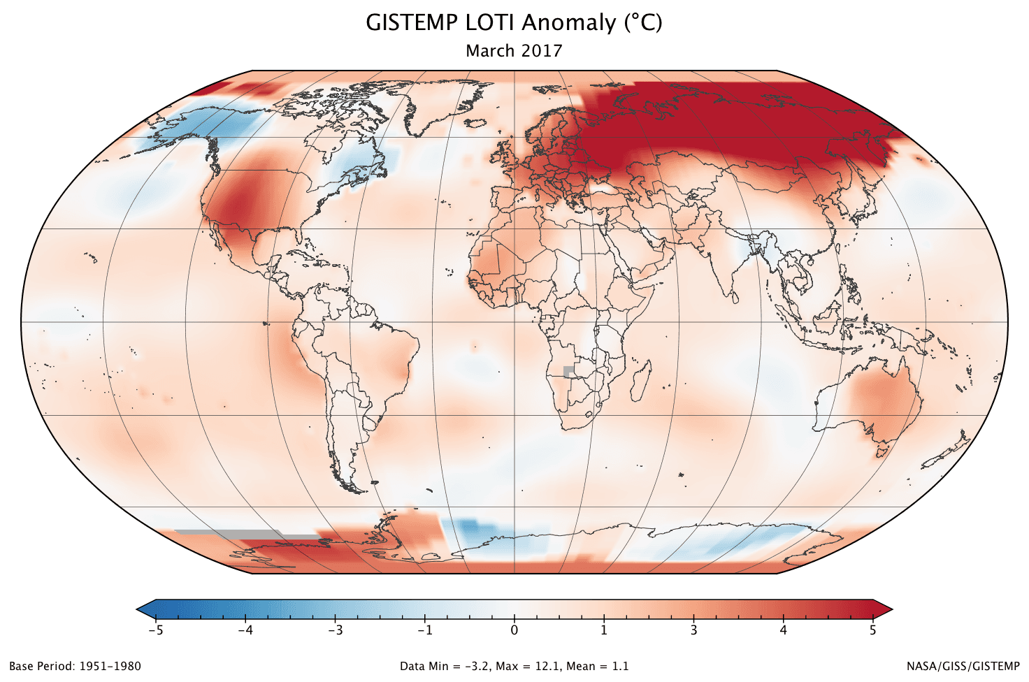 Image d'illustration pour Mars 2017 le 2e plus chaud dans le monde selon la NASA