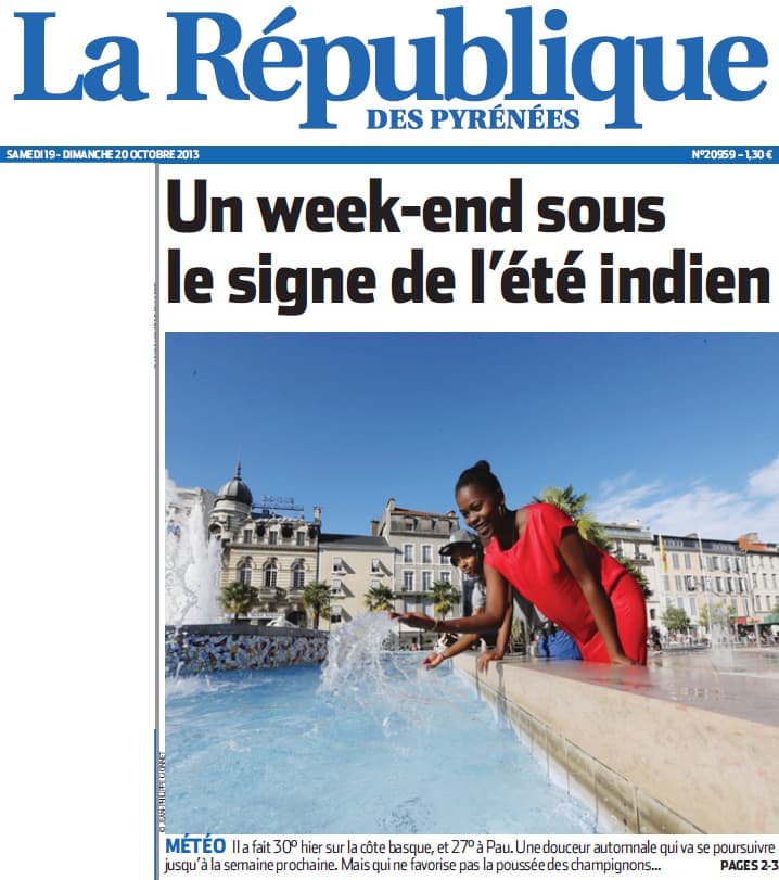 Image d'illustration pour Chaleur remarquable dans le Sud-Ouest (records décadaires)