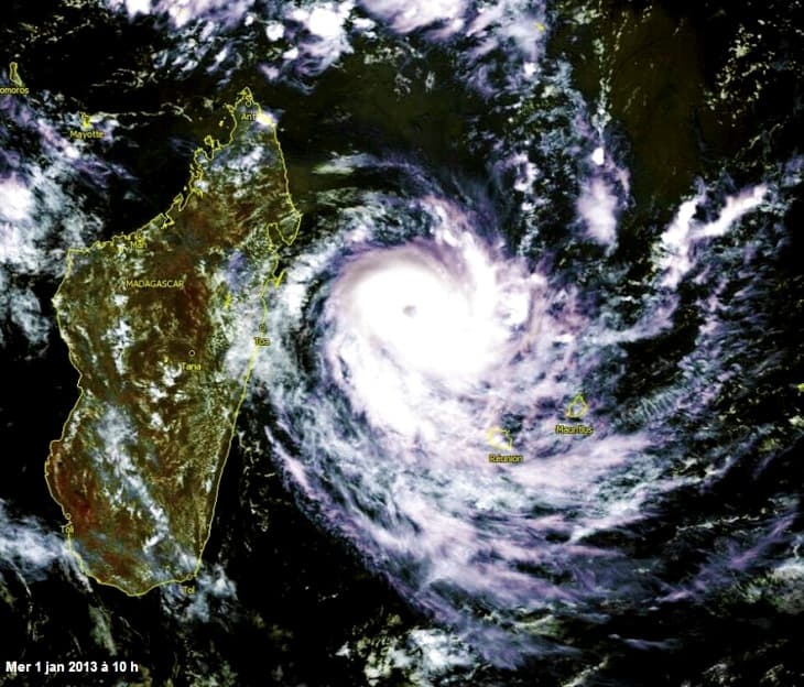 Image d'illustration pour Cyclone tropical intense Bejisa (Madagascar - La Réunion - Maurice)