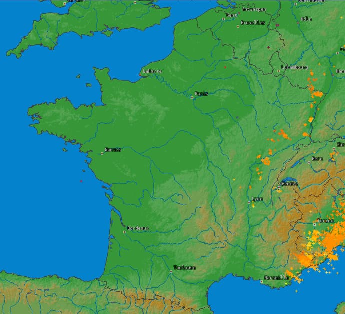 Image d'illustration pour Goutte froide : orage et neige en France et en Europe