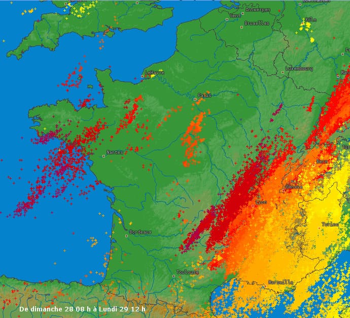 Image d'illustration pour Orages violents des Cévennes à PACA (Nice)