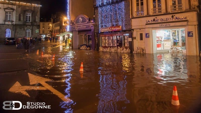 Image d'illustration pour Coup de vent, fortes pluies et inondations en Bretagne