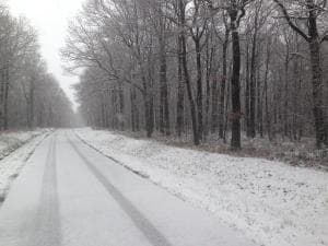 Image d'illustration pour Douceur au Sud - Neige sur les Ardennes
