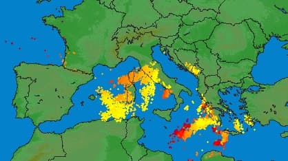 Image d'illustration pour Violentes rafales et forts orages en Corse