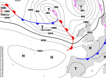 Image d'illustration pour Les ex-ouragans Maria et Lee en route vers l'Europe