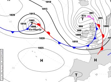 Image d'illustration pour Les ex-ouragans Maria et Lee en route vers l'Europe