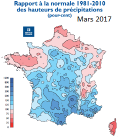 Image d'illustration pour Déficits pluviométriques et menace de sécheresse