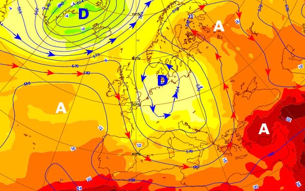 Image d'illustration pour Goutte froide : orage et neige en France et en Europe