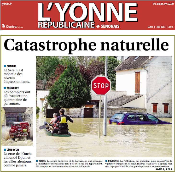 Image d'illustration pour Ouche, Armançon, Serein, Marne : Le point sur les crues