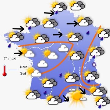 PREVISIONS METEO : beaucoup d'agitation en perspective