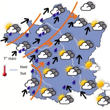 ATTENTION aux fortes pluies ou neiges dans le Sud-est