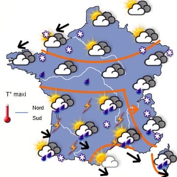 Temps plus stable entre dimanche et mercredi