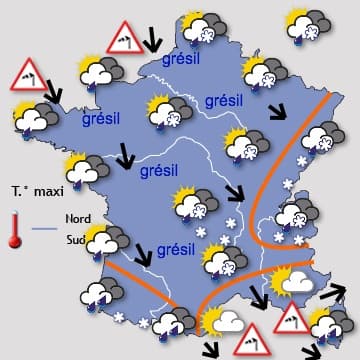 Pluie, neige et vent froid...