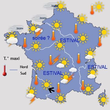 Week-end encore chaud, malgré quelques orages au Nord